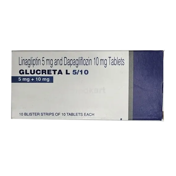 glucreta l 5/10mg tablet 10's